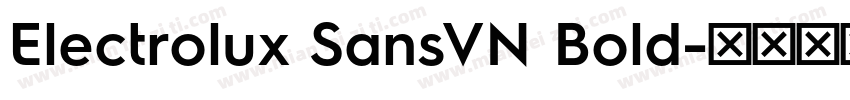 Electrolux SansVN Bold字体转换